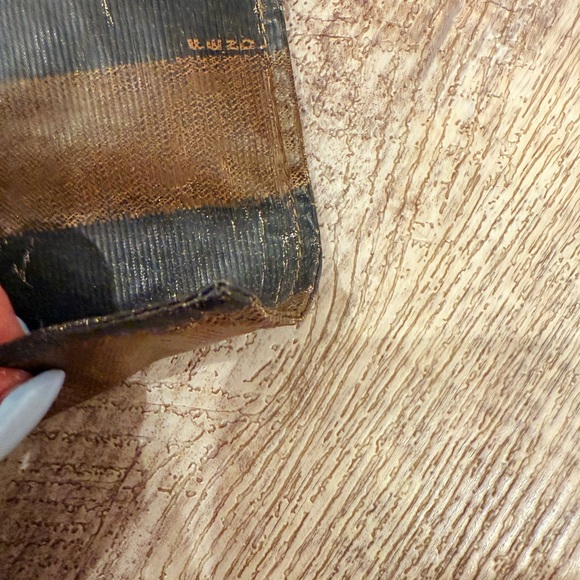 Fendi Striped Brown and Black Cosmetic Bag - Picture 12 of 12